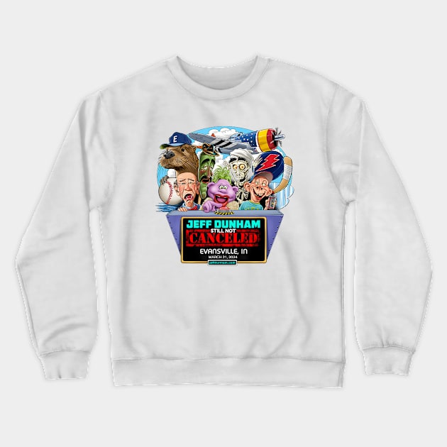 Evansville IN 28 2024 Crewneck Sweatshirt by Mfox Canvas